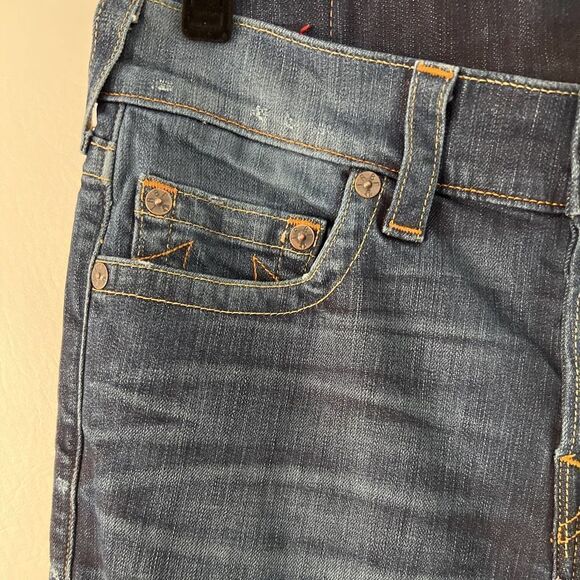 True Religion Rocco Relaxed Skinny Jeans Button Fly womens size 31 - Picture 2 of 9